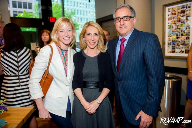 Jennifer Tapper, Dana Bash, and Dave Burwick, CEO of Peets Coffee & Tea.